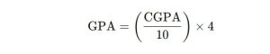 8.88 cgpa to gpa